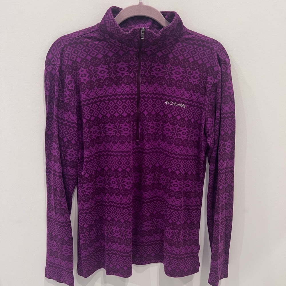 Columbia. Size: L. Purple long sleeve.